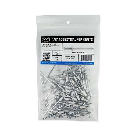 6 4 100 Pack Stainless Steel 316 X 14 Inch Rivets 018 025 Gap Blind
