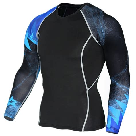Compression Wear Sport Tshirt Men For Gym Long Sleeve Fitnes Running T