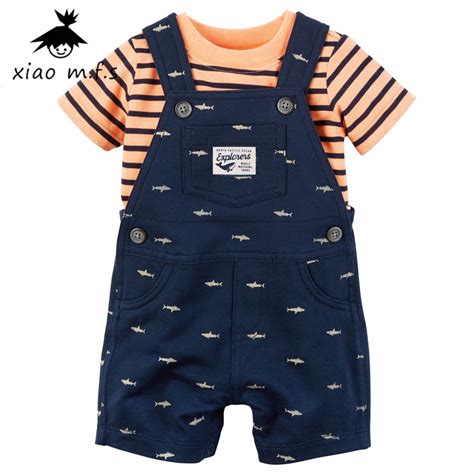 Baby Clothes Boy Sets Infant T Shirtshort Overalls 2pcsset Newborn