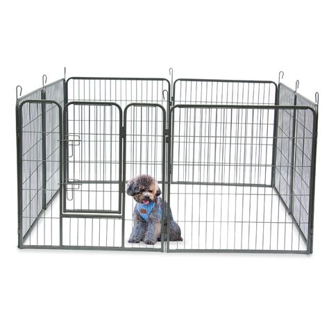 24 32 40 8 Panel Heavy Duty Pet Playpen Dog Exercise Pen Cages Fence