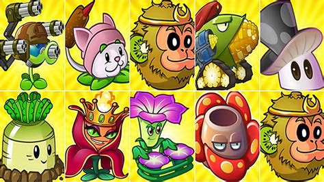 All Premium Plants Power Up Chinese Version In Plants Vs Zombies 2