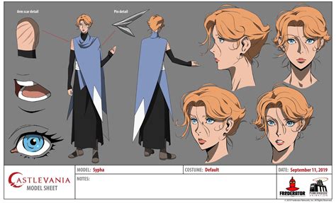 Castlevania Season 4 High Resolution Character Design Sheets