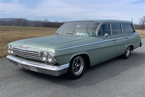 350 Powered 1962 Chevrolet Bel Air Station Wagon Sold On Bat 40850