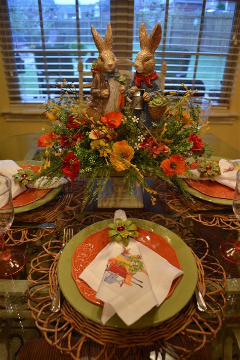 Kristens Creations Spring Bunny Tablescape