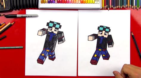 Grab your pencil and paper and watch as i guide you through these easy to follow. How To Draw Dan From The Diamond Minecart - Art For Kids Hub