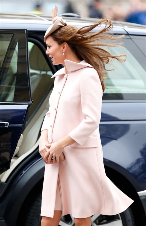 In March 2015 A Very Pregnant Kate — Who Was Expecting Princess Kate Middletons Dress Flying