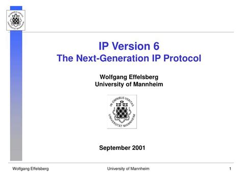 Ppt Ip Version 6 The Next Generation Ip Protocol