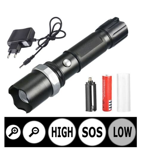 Jm 5w Flashlight Torch 400 Meter Zoomable Pack Of 1 Buy Jm 5w