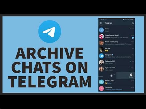 How To Archive Messages On Telegram Chat Message Archive On Telegram