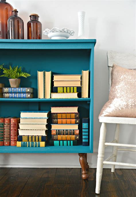 Teal Painted Bookshelf Diy Furniture Styles Cool Furniture Furniture