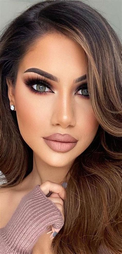 Brown Chocolate Eye Nude Lip For Glam Look Summer Is Fast