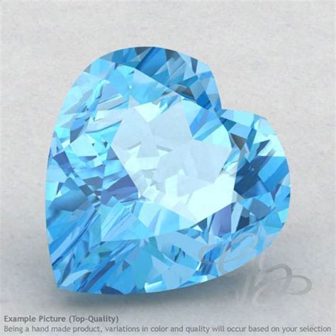 Swiss Blue Topaz Heart Shape Calibrated Gemstones Gemsbiz