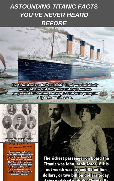 Astounding Titanic Facts Youve Never Heard Before Titanic Facts