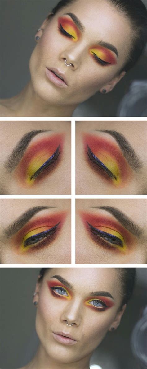 Pin By Allison Lefebvre On Makeup Full Face Fire Makeup Eye