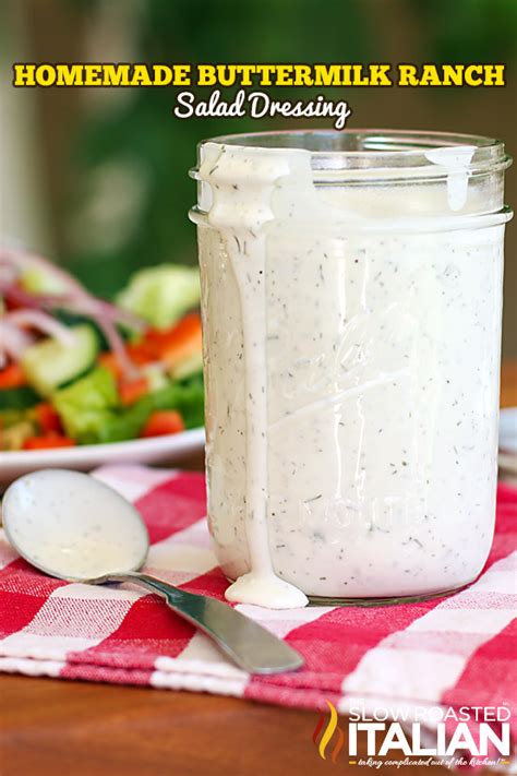 Simple Homemade Buttermilk Ranch Salad Dressing