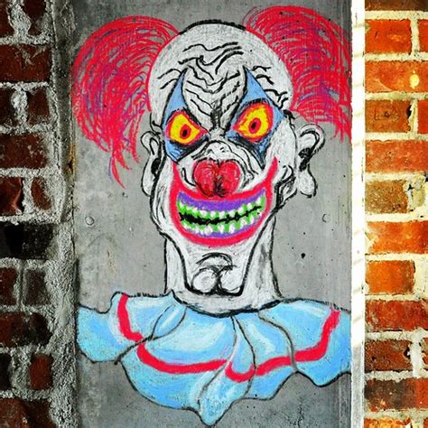 Scary Clown Graffiti Cary Jones Flickr