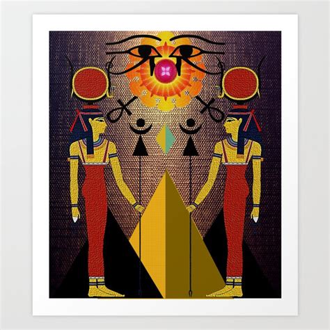Hathor Under The Eyes Of Ra Egyptian Gods And Goddesses Art Print By