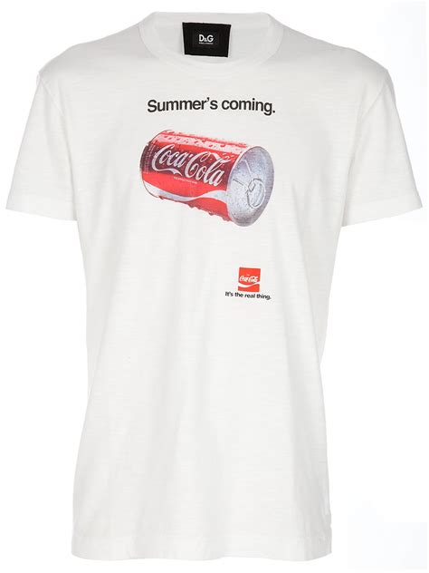 Subito a casa e in tutta sicurezza con ebay! Dolce & gabbana Coca Cola T-shirt in White for Men | Lyst