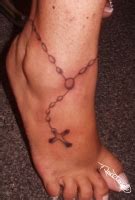 Ankle tattoo designs look sensual and can signify the epitome of female charm and can set you apart from. Rosary Around Ankle Tattoo Picture