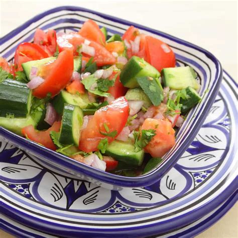 How To Make Moroccan Tomato Cucumber Salald Recipe
