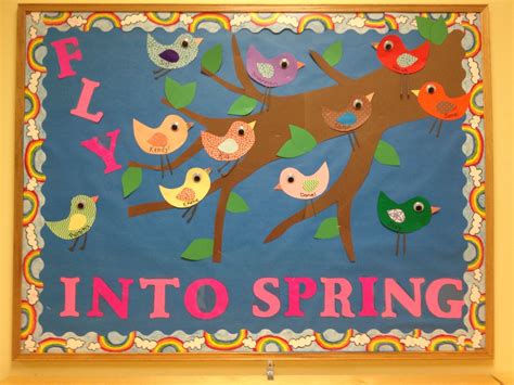 Spring Bulletin Board | Spring bulletin, April bulletin boards, Spring bulletin boards