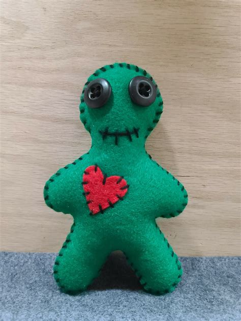 Handmade Voodoo Doll With Pins Etsy