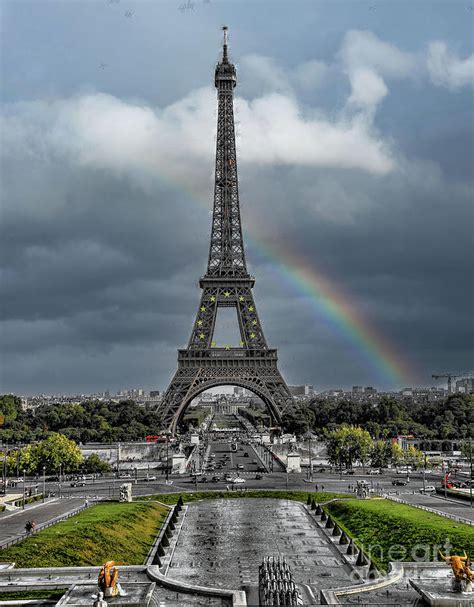 Eiffel Tower France Mixed Media By Chuck Kuhn Fine Art America