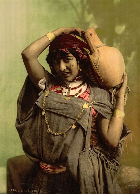 Africa Bedouin Woman Tunisia Ca Vintage Print By DP Detroit Publishing Tunisia