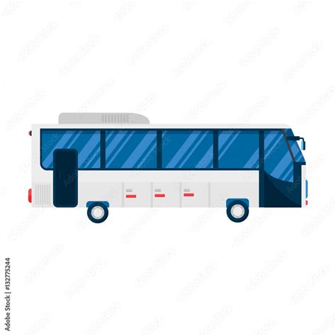 City Bus Vector Illustration Stock Vector Adobe Stock