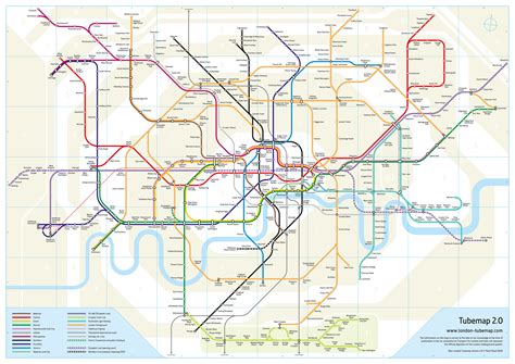 A New Geographically Accurate Tube Map Londonist