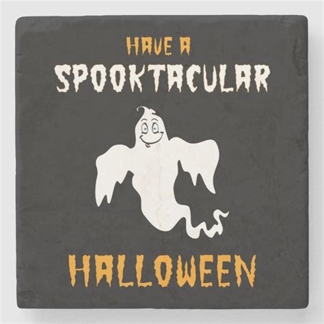 Spooktacular Halloween Stone Coaster Zazzle
