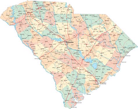 South Carolina Map For Second Grade