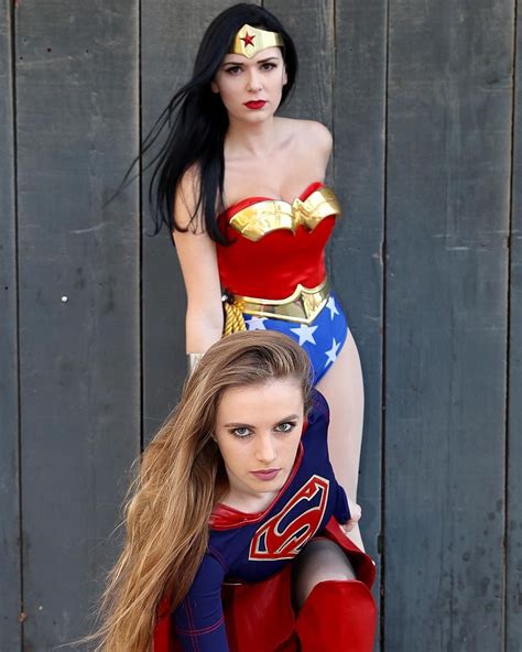 wonder woman and supergirl cosplay dc cosplay best cosplay wonder woman cosplay dc comics