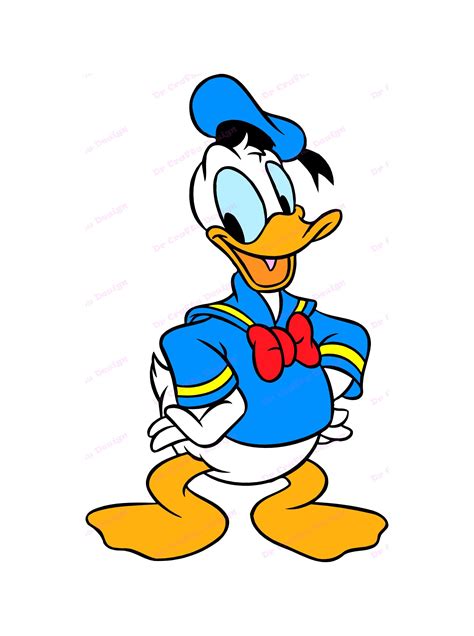Donald Duck SVG 20 Svg Dxf Cricut Silhouette Cut File | Etsy