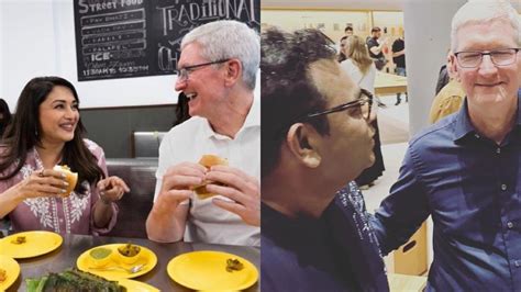 In Photos From Madhuri Dixit To Ar Rahman Celebs Meet Apple Ceo Tim Cook In Mumbai