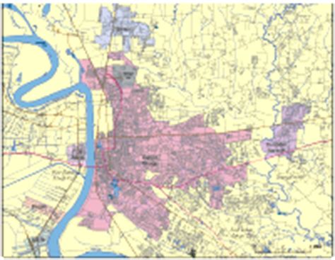 Maybe you would like to learn more about one of these? Baton Rouge Digital Vector Maps - Download Editable ...