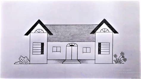 Easy Simple House Pencil Drawing Images Goimages City