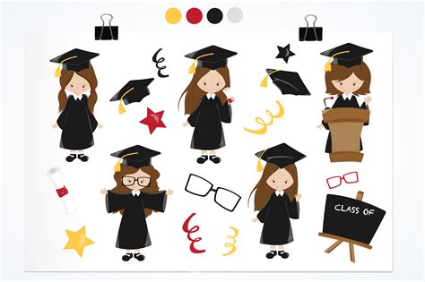 Graduation Girls Graphics And Illustrations