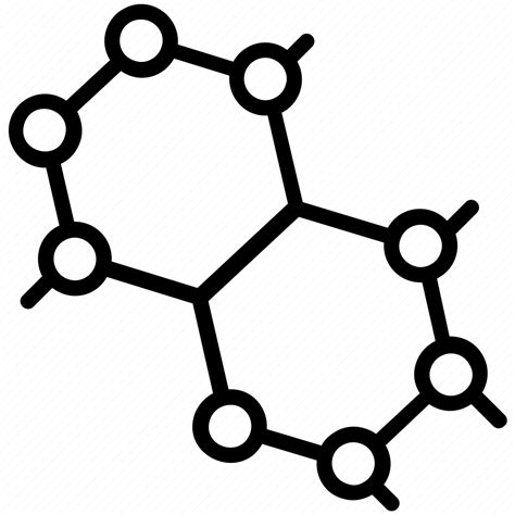 Atoms, hexagons, molecular structure, molecule, science icon - Download ...