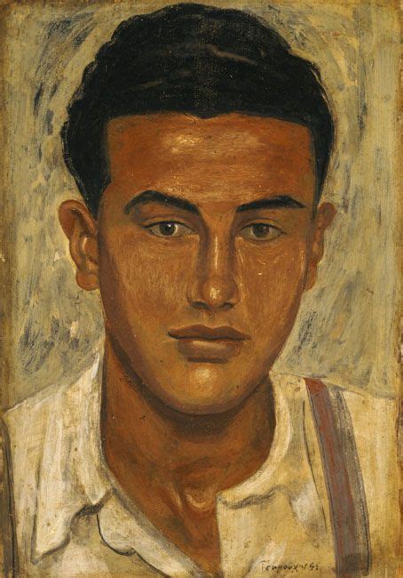 Head Of A Youth Yiannis Tsaroychis 1941 Cool Paintings Artwork