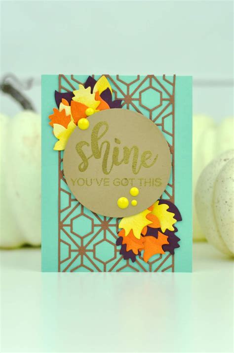 Spellbinders Shine Autumn Card Jen Gallacher