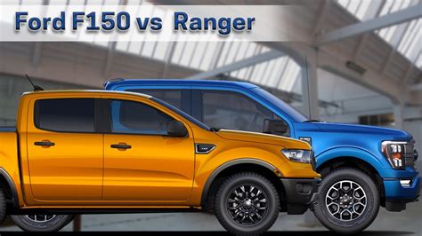 Head To Head Comparing The 2021 Ford Ranger To The Ford F150 Youtube