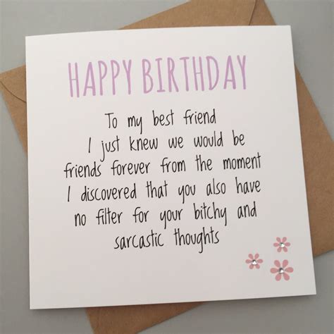 £249 Gbp Funny Best Friend Birthday Card Bestie Humour Fun