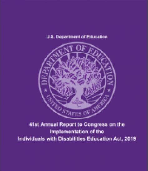 Department Of Education Releases Annual Idea Report To Congress