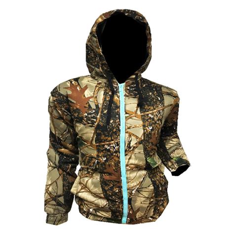 Womens Insulated Hooded Camouflage Jacket Burly Tan Camo Wglacier