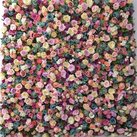 Wedding Flower Wall Panel For Party Birthday Decoration Etsy