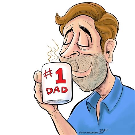 Thank you for always being there dad! Happy Father's Day Cartoon Cartoon