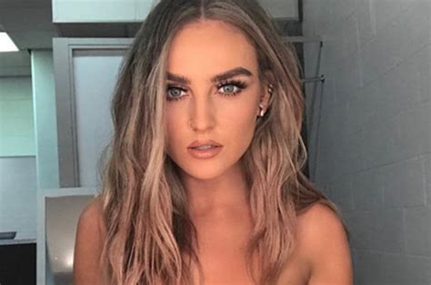 Little Mix 2017 Perrie Edwards Strips To Bra To Display Chest And Scar Daily Star