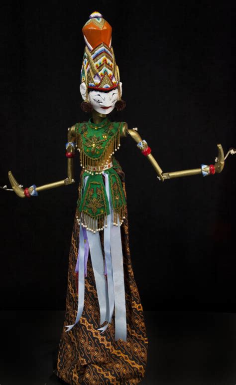 India Handcrafted Rod Puppet Of Rama From The Epic Ramayana Full View