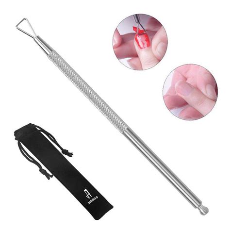 Premium Upgrade Stainless Steel Triangle Cuticle Pusher Beuakso